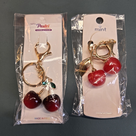 Accessories - BUY NOW 1 Mini Cherry Keychain Bag Charm